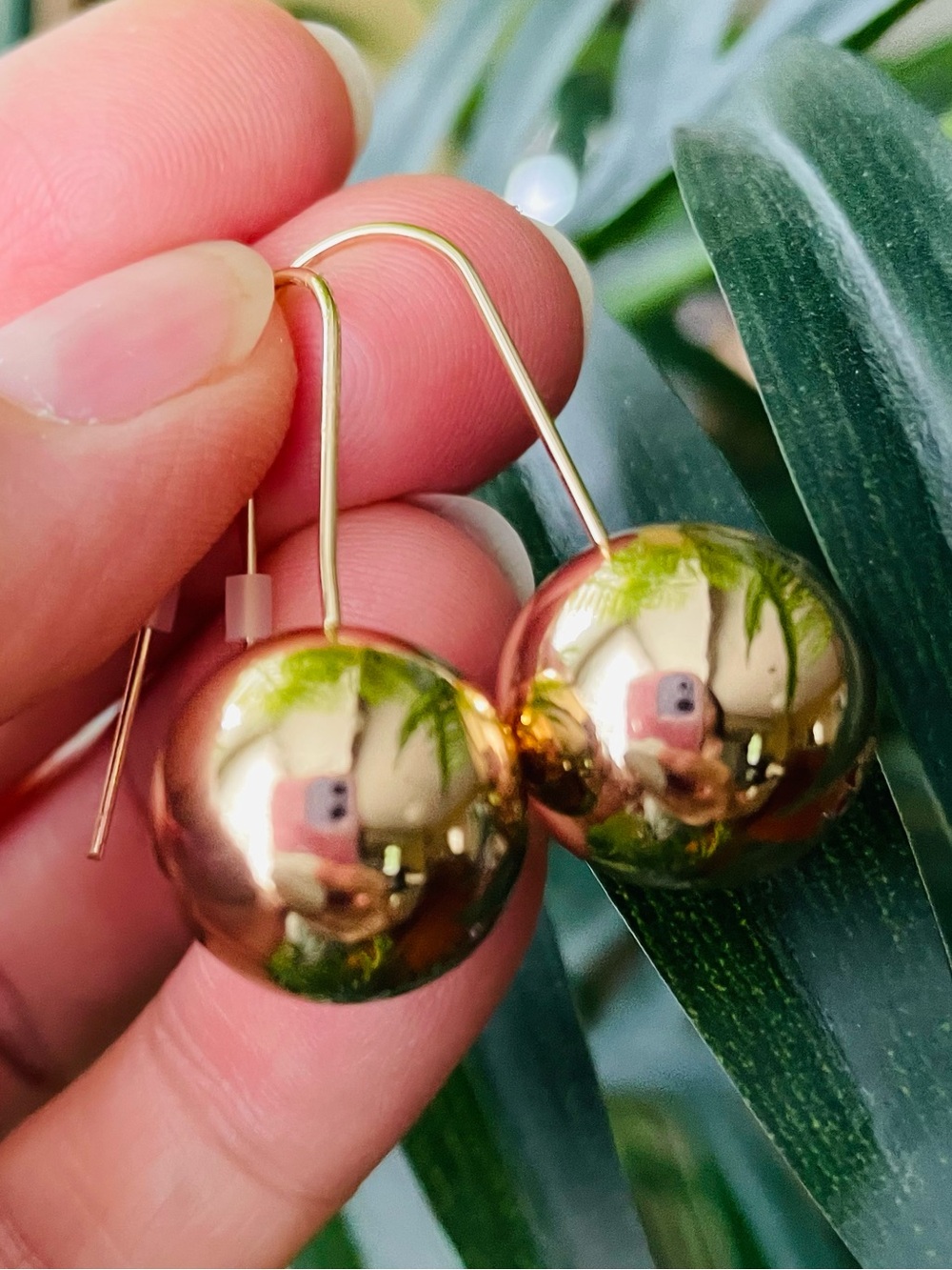 House of Harlow 1960 Polished Gold Sphere Earrings